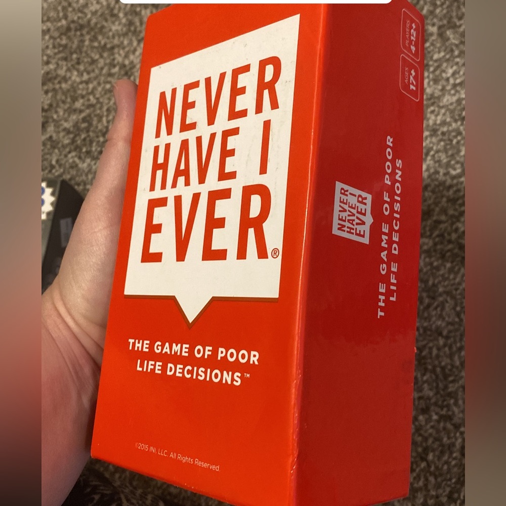 Never Have I Ever… card game